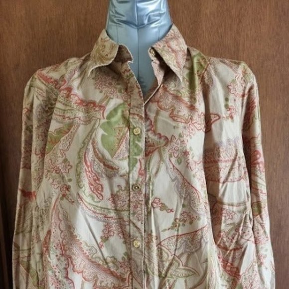 Chaps Long Sleeve Blouse Women 2X - Picture 1 of 6